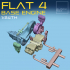 Flat Four BASE ENGINE 1-24th for modelkits and diecast image