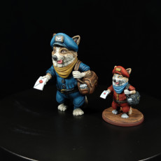 Picture of print of (Pre-supported) Corgi Folk Mailman