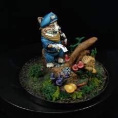 Picture of print of (Pre-supported) Corgi Folk Mailman