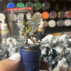 Picture of print of Crouched Harpy - Tabletop Miniature (Pre-Supported)