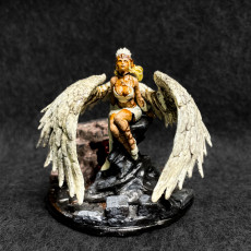 Picture of print of Dark Angel 32mm and 75mm pre-supported