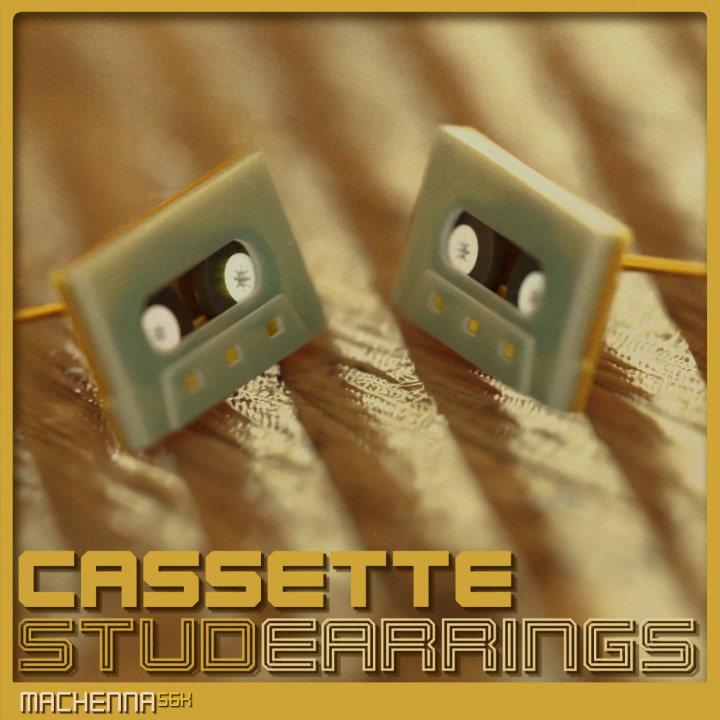 Cassette Stud Earrings