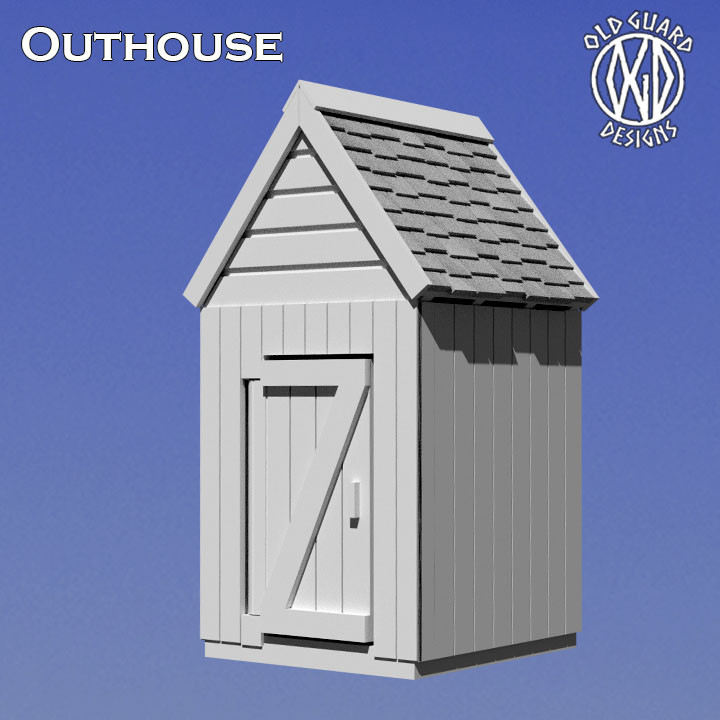 Medieval Fantasy Outhouse 25mm