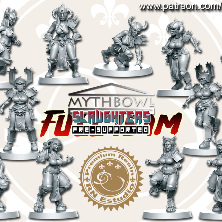$49.00Slaughters 16 miniatures Fantasy Football 32mm PRE-SUPPORTED