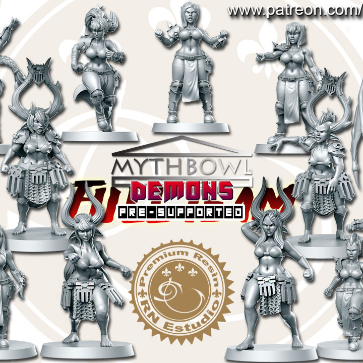 $49.00Demons Team 16 miniatures Fantasy Football 32mm PRE-SUPPORTED