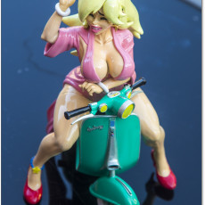 Picture of print of Galaxy Vespa Girl