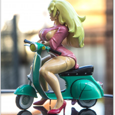 Picture of print of Galaxy Vespa Girl