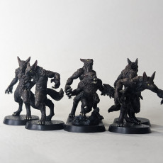 Picture of print of werewolf 4 poses
