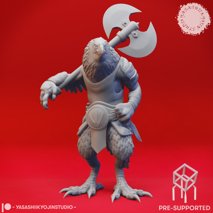 $2.99Kenku Barbarian - Tabletop Miniature (Pre-Supported)
