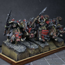Picture of print of Orc Boar Riders multi-part regiment