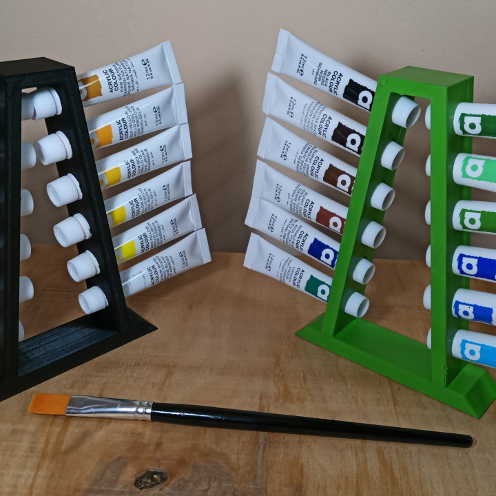 3D Printable Paint holder(tubes of acrylic paint) by Anatolii