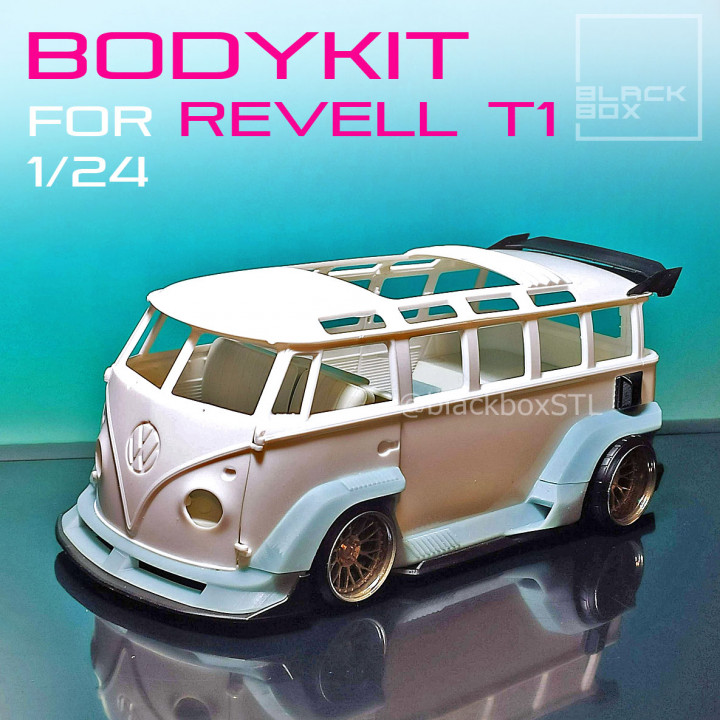 Bodykit for T1 Bus Revell 1-24th Modelkit by Nlack Box miniatures