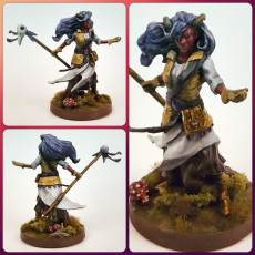 Picture of print of Tiefling Warlock - Nithlia - 28/32mm and 75mm