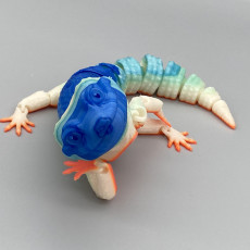 Picture of print of Leopard Gecko Articulated Toy, Print-In-Place Body, Snap-Fit Head, Cute Flexi