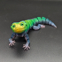 Leopard Gecko Articulated Toy, Print-In-Place Body, Snap-Fit Head, Cute Flexi print image