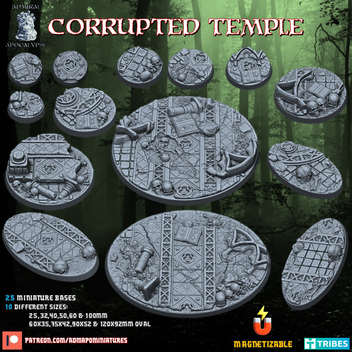 Corrupted Temple Set (Bases & Toppers//pre-supported)'s Cover