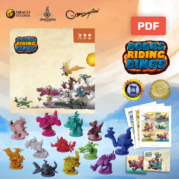 FronTier - Dodos Riding Dinos - Print & Play included!'s Cover