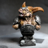 Beastman bust (pre supported) print image