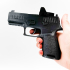 PISTOL SIG SAUER P320 WITH SCOPE PROP PRACTICE FAKE TRAINING GUN image