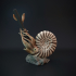 Ammonite pen holder - pre supported image