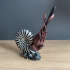 Ammonite pen holder - pre supported print image