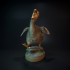 Dodo running prehistoric bird image