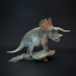 Triceratops old bull dinosaur image