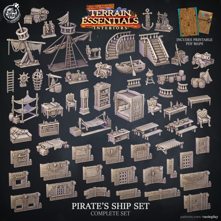Pirate's Ship Set (Pre-Supported)'s Cover