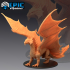 Ancient Brass Dragon / Legendary Metallic Drake / Winged Desert Encounter / Magical Beast image