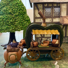 Picture of print of Pumpkin Cart