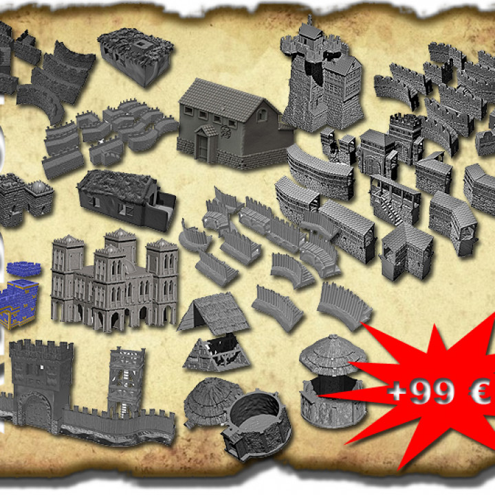 ADD ON: 3D printable Castle and Forts parts's Cover