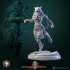 Werewolves warriors female set 6 miniatures 32mm pre-supported image