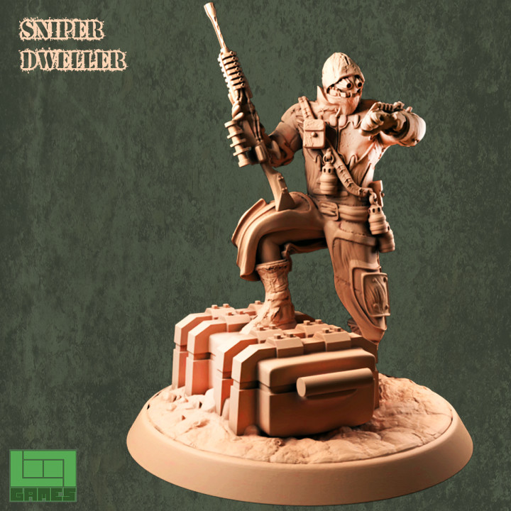 Wasteland Dweller with Sniper's Cover