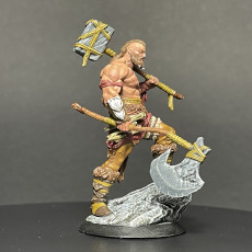 Picture of print of Aernul the Fearless - Barbarian