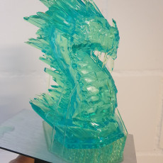 Picture of print of Ice Dragon bust (Pre-supported)