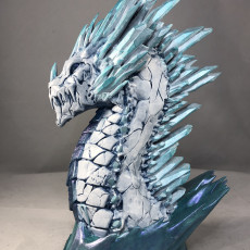 Picture of print of Ice Dragon bust (Pre-supported)