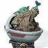 FREEBIE: Wicked Star Wars Grogu Bust: Tested and ready for 3d printing print image