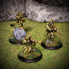 Picture of print of Snipers in ghillie suit - 28mm