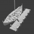 Medieval Scandinavian crusader ship - at pier image