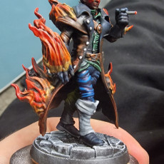 Picture of print of Fire Genasi Adventurer / Humanoid Hero / Inferno Genie / Magical Elemental / Efreet / Ifrit Lord
