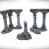 Ruined Column Starter Bundle A - Ruined Columns - Ancient Ruins image