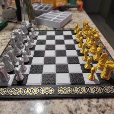 Picture of print of Hexchess 2 - Textured Tiles and Borders - Set 1