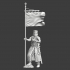 Medieval Hospitaller Knight - with banner image