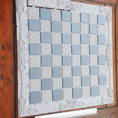 Picture of print of Hexchess 2 - Textured Tiles and Borders - Set 2