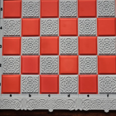 Picture of print of Hexchess 2 - Textured Tiles and Borders - Set 4