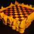Hexchess 2 - The Fortress Board Stand print image