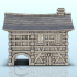 Medieval house in wood and stone with vaulted passage (6) - Alkemy Lord of the Rings War of the Rose Warcrow Saga image