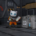 Delivery Space Cat - Tribes Miniature print image