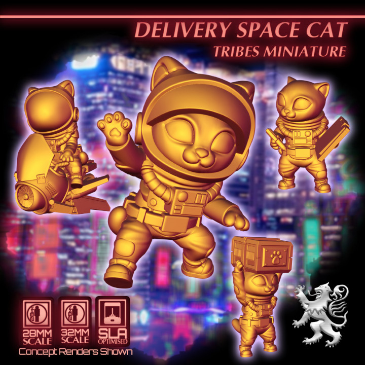 Delivery Space Cat - Tribes Miniature's Cover