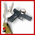PISTOL Glock 17 keychain image